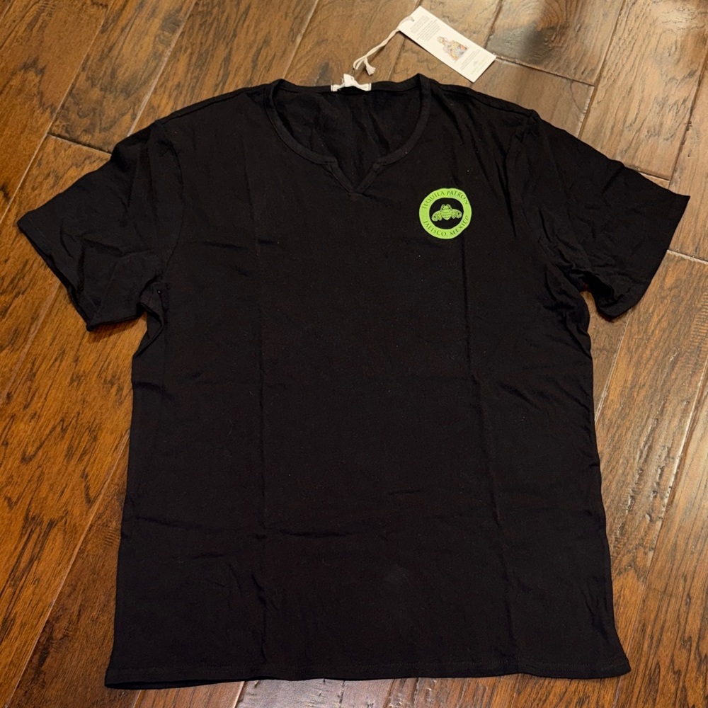 Threads 4 Thought Organic cotton Black V-neck Patron Tequila Tee sz XL